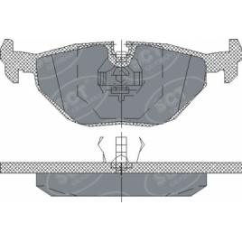 set placute frana spate BMW seria 3 E46 E36 -Sct