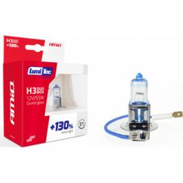 Set becuri cu halogen H3 12V 55W LumiTec LIMITED + 130 DUO BOX