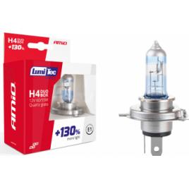 Set becuri cu halogen H4 12V 60 / 55W LumiTec LIMITED + 130 DUO BOX