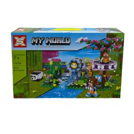 Set de constructie SX, My World of Minecraft cu parti mobile, 252 piese