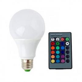 Bec LED RGB cu telecomanda