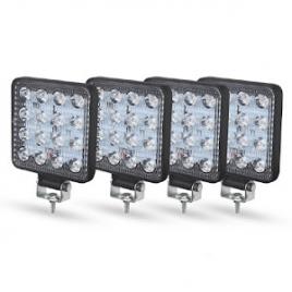 Set 4 x proiector LED auto offroad 48W