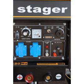 Stager yde8500ew generator sudare diesel monofazat, 2kva curent sudare 200a, pornire la cheie
