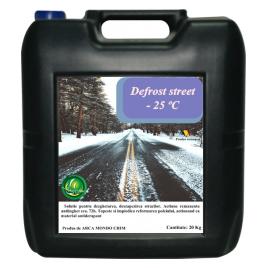 Solutie dezapezire strazi material antiderapant DEFROST STREET - 25 grade C ARCA LUX bidon 20 KG