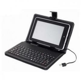 Tastatura cu husa pentru tableta de 7 inch, conectare prin port micro usb