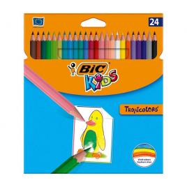 Set creioane colorate Bic Tropicolors  24 bucati