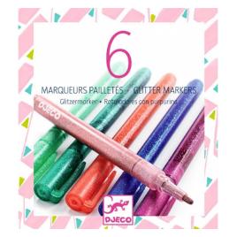 Carioca marker cu sclipici Djeco Sweet