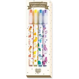 Set carioca marker cu sclipici Djeco