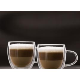 Ceasca de capuccino din sticla cu perete dublu - 250 ml 2 buc./pachet