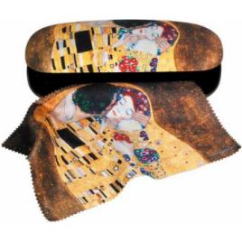 Etui cu textil si protectie ochelari Klimt Sarutul