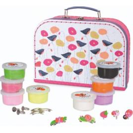 Set de modelaj cu plastilina bijuterii cu flori