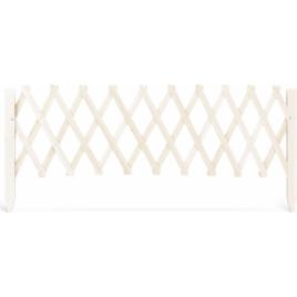 Bordura pentru pat de flori / gard - 110 x 34 cm - Alb