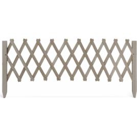 Bordura pentru pat de flori / gard - 110 x 34 cm - Maro inchis