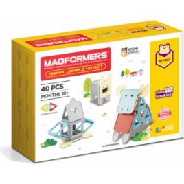 Set magnetic de construit- Magformers Animale 40 piese