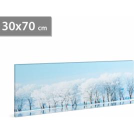 Tablou decorativ cu LED - 70 x 30 cm - peisaj de iarna