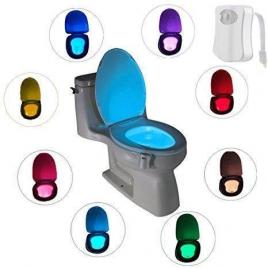 Led pentru vasul de toaleta cu senzor infrarosu de miscare si 8 lumini
