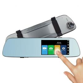 Camera auto dvr, full hd incorporata in oglinda retrovizoare, 170 grade, touchscreen ips 5