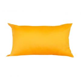 Perna decorativa dreptunghiulara, 50x30 cm, plina cu puf mania relax, culoare galben