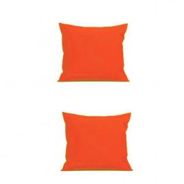 Set 2 perne decorative patrate, 40x40 cm, pentru canapele, pline cu puf mania relax, culoare orange