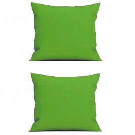 Set 2 perne decorative patrate, 40x40 cm, pentru canapele, pline cu puf mania relax, culoare verde