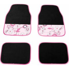 Covorase mocheta Pink Flower 4buc