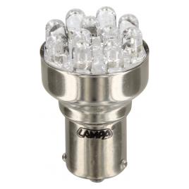 Bec Multi-Led 11Led 12V Semnalizare PY21W - BAU15s Asim.- Galben