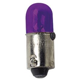 Bec clasic 4W 12V pozitie soclu metal BA9s 2buc - Violet