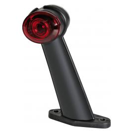 Lampa gabarit camion Ilumia cu brat 60 and deg - cu 2 LED-uri 24V - Alb/Rosu - Dreapta