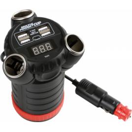 Priza tripla bricheta Multi Power Cup 3 in 1 12/24/36V