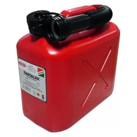 Canistra combustibil din plastic rosu - 5l