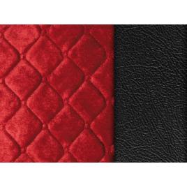 Husa scaun camion Lolita poliester/imit. piele 1buc - Negru/Rosu