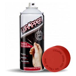 Vopsea spray cauciucata Wrapper 400ml - Rosu Trafic - RAL3020