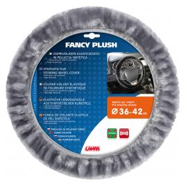 Husa volan din blana sintetica Fancy Plush - and Oslash 36/42cm - Gri