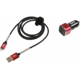 Incarcator rapid 2 in 1 Apple 8 pini / Micro USB 2500mA 12/24V