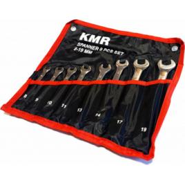 Set chei fixe combinate cu inelare in husa 8buc