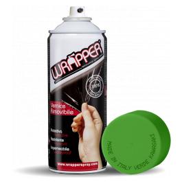 Vopsea spray cauciucata Wrapper 400ml - Verde Kawasaki