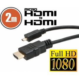 Cablu micro HDMI and bull 2 mcu conectoare placate cu aur