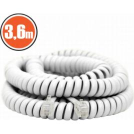 Cablu telefon spiralat4P/4C3 6 m