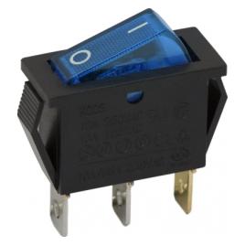 Interupator basculant 1 circuit 10A-250V OFF-ON lumini de albastru