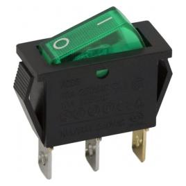 Interupator basculant 1 circuit 10A-250V OFF-ON lumini de verde