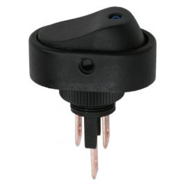 Interupator basculant 1 circuit 20A-12VDC OFF-ON cu LED albastru