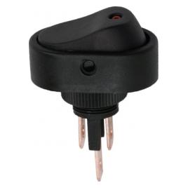 Interupator basculant 1 circuit 20A-12VDC OFF-ON cu LED rosu