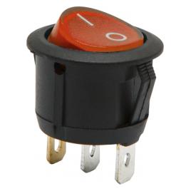 Interupator basculant 1 circuit 6A-250V ON-OFF lumina rosie