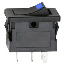 Interupator basculant1 circuit15A-12VDCOFF-ONcu LED albastru