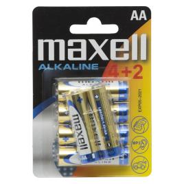 Baterii alcaline AA E and ldquo LR06 - 4+2 /blister