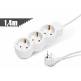 Delight - Prelungitor cu distribuitor triplu 3x1 mm and sup2 1 4 m