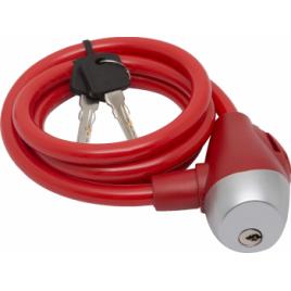 Lacat bicicleta10 mm x 120 cmrosu