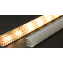 Profil din aluminiu pt. benzi LED 1000x16x16mm - rotunjit