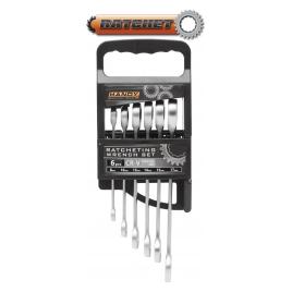 Set chei combinate - fix/inelar cu clichet 6 piese 8 10 13 14 15 17 mm