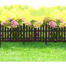 Bordura pt. pat de flori / gard - extensibil 60 x 23 cm - Negru